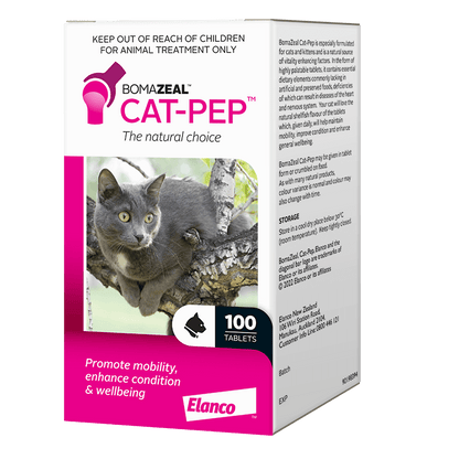 Bomazeal Cat-PEP 100 Tablets – Nutritional joint support supplement for cats