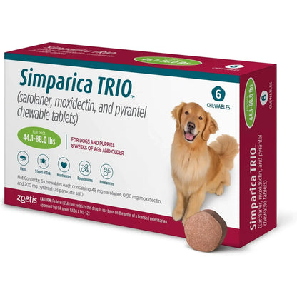 Simparica no vet prescription flea worm prevention