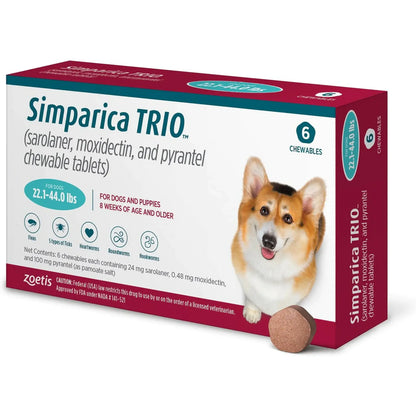 No vet prescription Simparic for small dogs flea worm