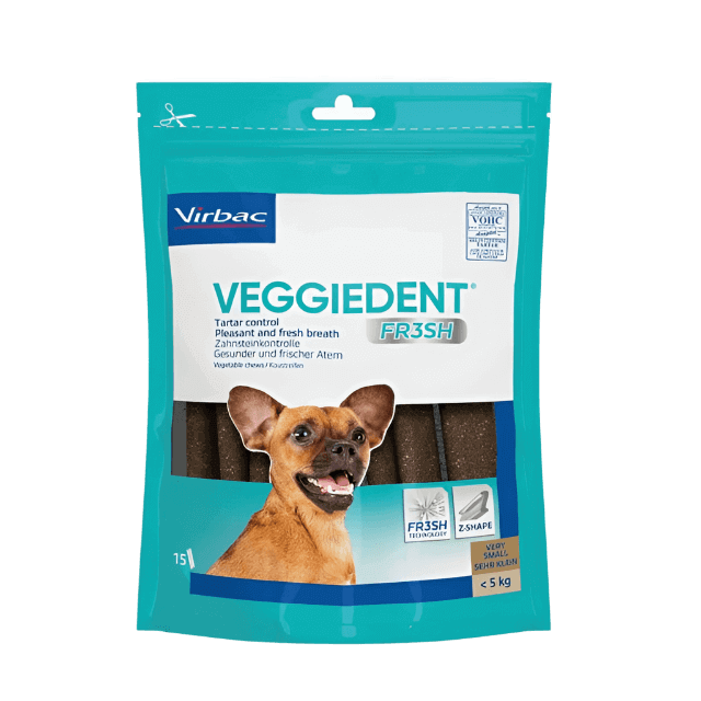 irbac Veggiedent FR3SH tartar control chews for extra small dogs, up to 11 lbs