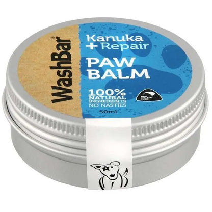 WashBar Kanuka+Repair Paw Balm – 100% Natural Paw Protection for Dogs