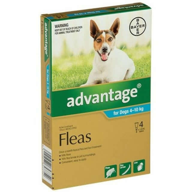 Advantage Spot On flea and tick treatment for small dogs (8.8-22lbs), no prescription needed, product image
