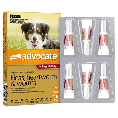 Advocate (Advantage Multi) Spot On Dogs Medium (22 - 55 lbs)