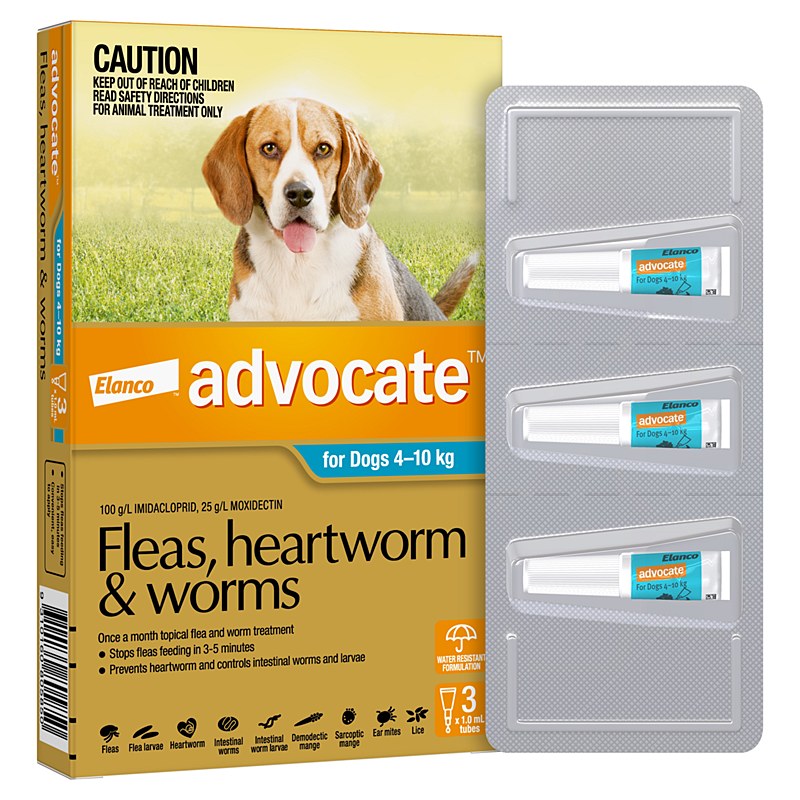 Advantage Multi flea and worm small dog spot on (8.8-22 lbs) no vet prescription