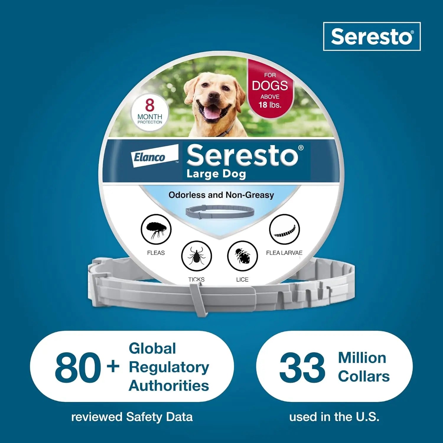 long natural flea protection dog 8 months seresto