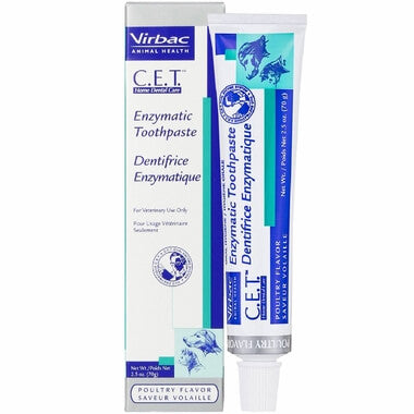 Virbac CET poultry flavor toothpaste for dogs and cats, plaque and tartar prevention